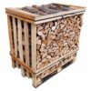 Kiln dried birch firewood cut to 25cm and packed in a medium crate for efficient, long-lasting heat