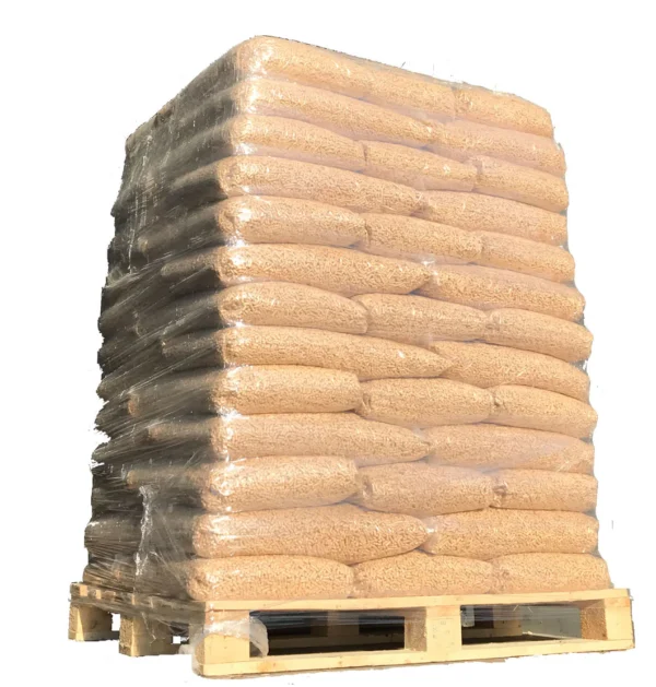 Bulk hardwood BBQ pellets sold by the ton or pallet for commercial grilling and smoking with consistent heat and rich smoky flavor